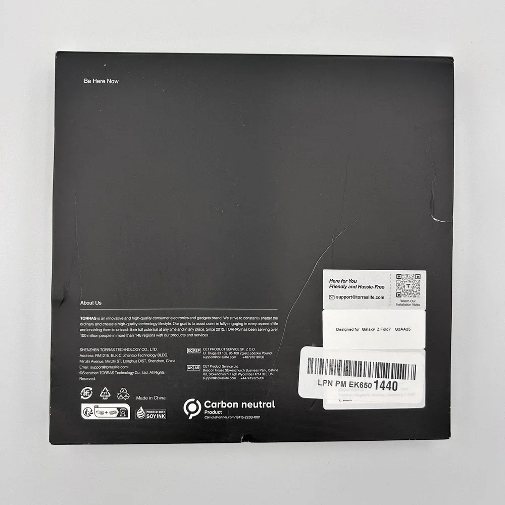 Samsung Galaxy‎ Z Fold 7 Case Magnetic MagSafe W/ Screen Protector Black NEW